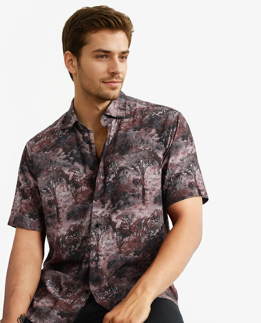 Men Halfsleeves Printed Shirts