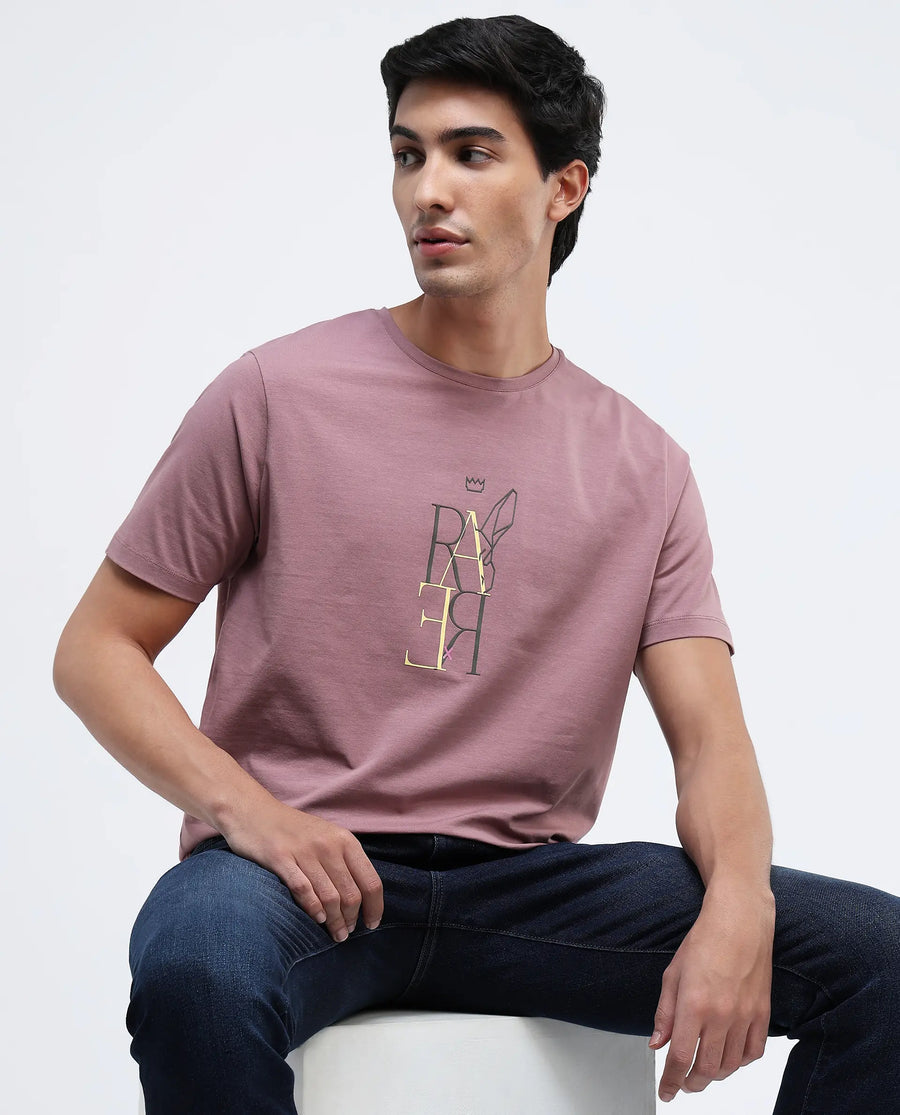 Men Peach Oversized tshirt