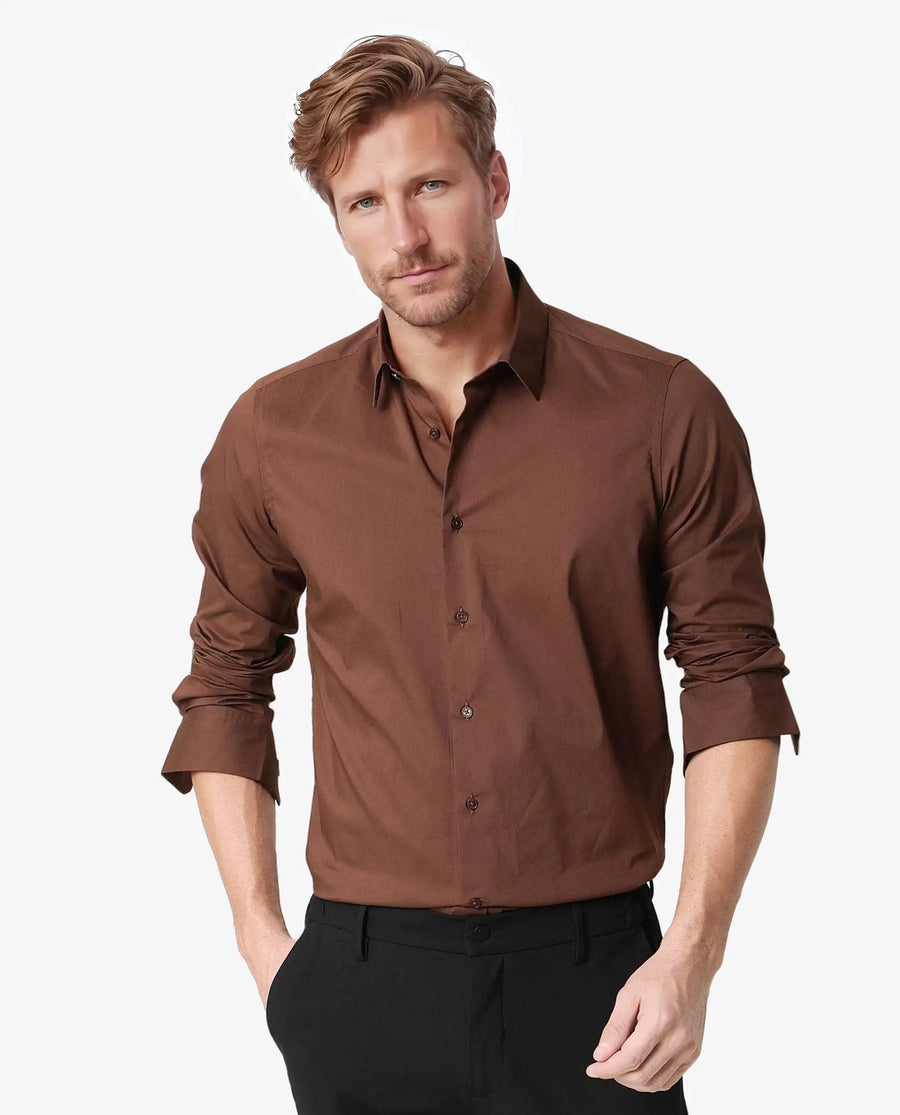 Men Brown Shirt
